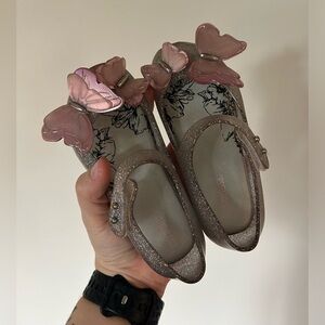 MINI MELISSA ULTRAGIRL FLY III BB - GLITTER SILVER/PINK